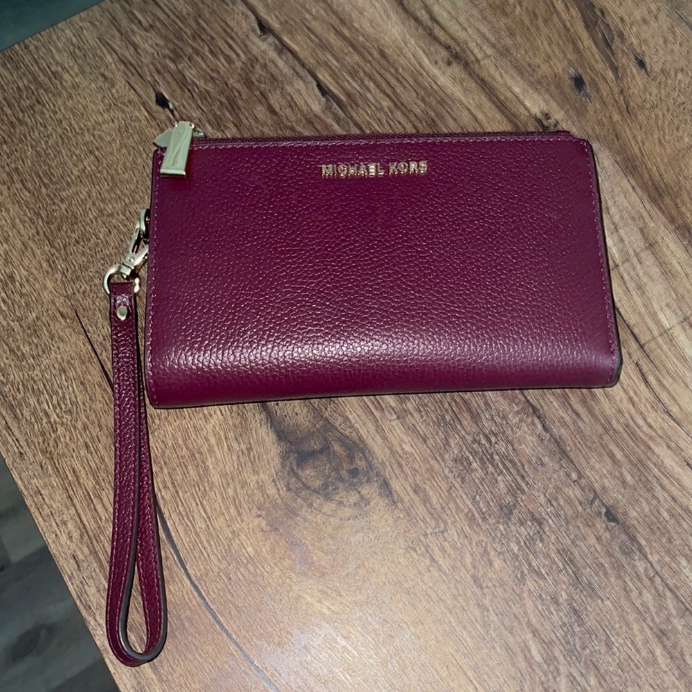 Michael Kors Wallet -Jet Set Double Zip Wristlet